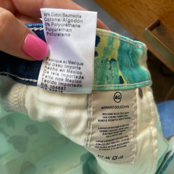 NWT AG High rise Tie Dye Alexxis Shorts - 26 - Picture 11 of 11